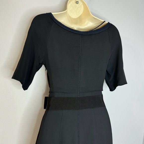 Gorgeous Prada Scoop Neck Fit and Flare Dress Short Sleeve Silk Blend 0 - Picture 11 of 15